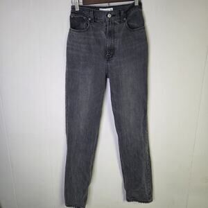 Abercrombie & Fitch Women's Jeans The 90s Straight Extra High Rise Gray Size 25